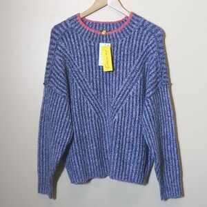 Circus NY Drop Shoulder Chunky Knit Sweater Cable Knir